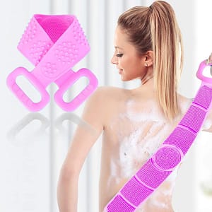 Body Back Scrubber, Double Side Bathing Brush for Skin Deep Cleaning Massage
